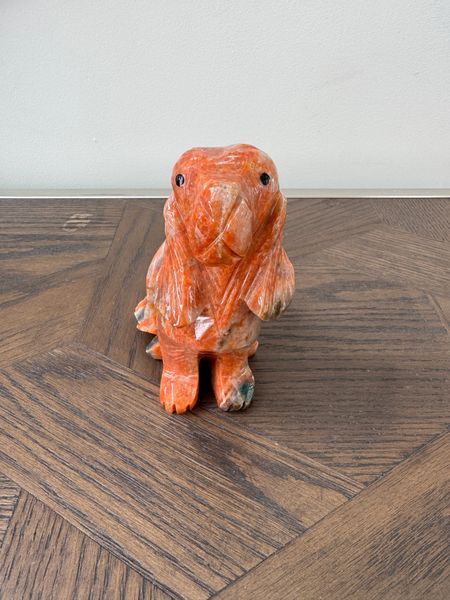 Sunstone Dog Carving