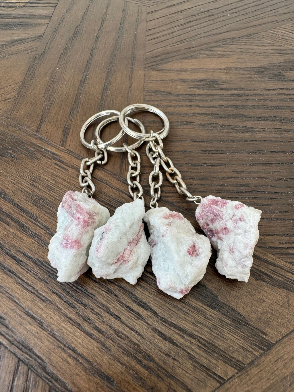 Smoky Quartz Tumbled Keyring