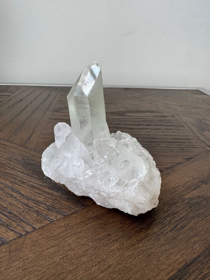 Natural Clear Quartz Cluster Crystal Specimen