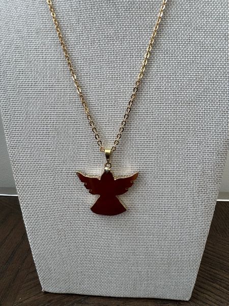 Red Jasper Angel Necklace