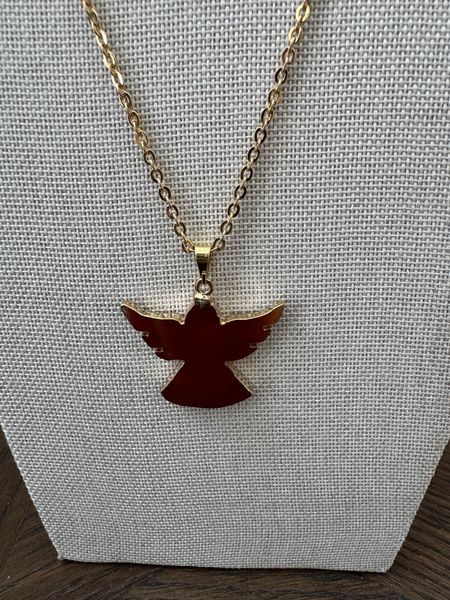 Red Jasper Angel Necklace