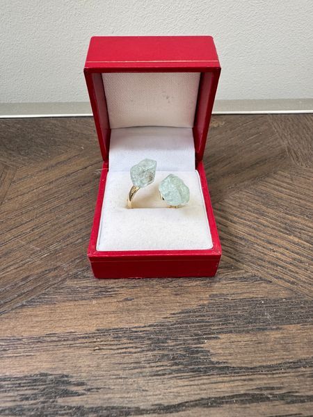 Raw Fluorite Statement Ring