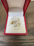 Raw Clear Quartz Statement Ring