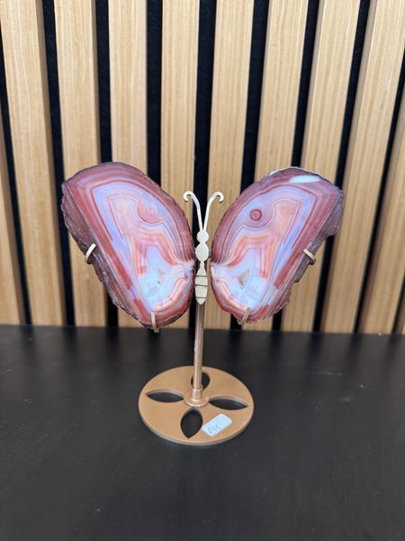 Carnelian Butterfly on Stand