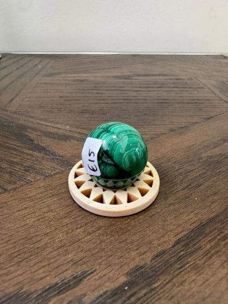 Serpent's Veil Flowing Malachite Sphere